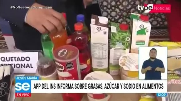 Minsa lanza app que informa sobre el contenido nutricional de productos procesados