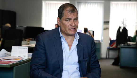 Rafael Correa, expresidente de Ecuador. (Foto: AFP)
