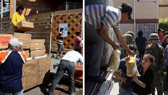 Chile: Llegan once toneladas de víveres para los damnificados