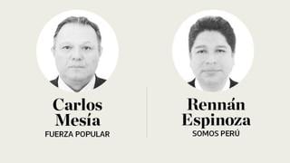 Elecciones 2020: Carlos Mesía y Rennán Espinoza debatieron en El Comercio