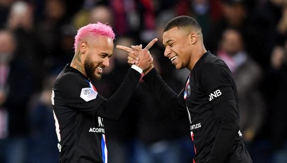 Neymar y Mbappé son los máximos referentes del PSG. (Foto: AFP)