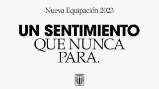 Alianza Lima presentó camiseta para el 2023: el modelo que desveló el bicampeón de la Liga 1 | FOTO