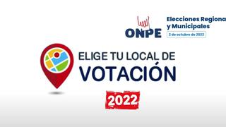 Elecciones Regionales y Municipales 2022 en Perú: ¿cuál es el nuevo plazo para elegir mi local de votación?