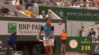 Juan Pablo Varillas perdió por 3-2 ante Auger-Aliassime y fue eliminado del Roland Garros