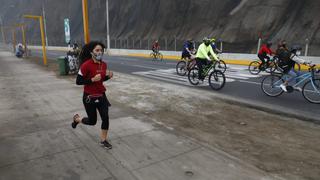 Costa Verde: ciclistas y corredores aprovecharon domingo sin inmovilización total