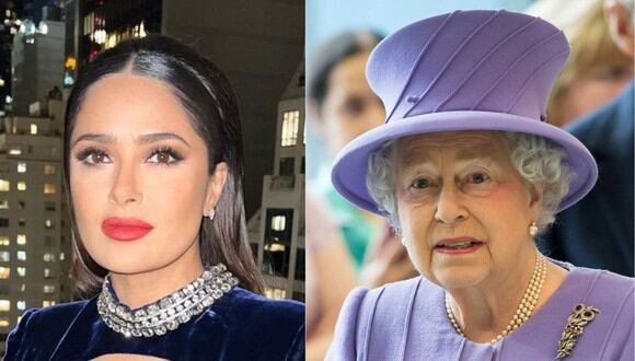 Salma Hayek habla sobre la partida de la reina Isabel II a quien ve como un personaje inspirador (Foto: AFP / Salma Hayek / Instagram)