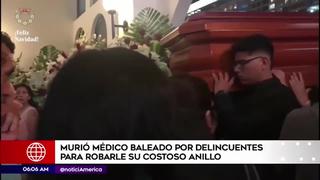 Muere médico baleado por delincuentes que le robaron costoso anillo