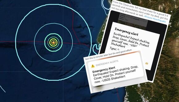 Ciudadanos de distintas partes de California alzaron su voz de protesta en las redes sociales por la falla en su sistema de alerta sísmica preventiva. (Foto: USGS/Twitter)