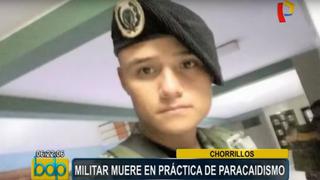 Chorrillos: soldado murió durante práctica de caída libre