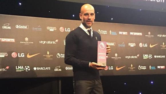 Pep Guardiola ha conseguido este importante galardón luego de adjudicarse la Premier League con el Manchester City, que alcanzó la barrera de los 100 puntos en la tabla de posiciones. (Foto: captura de pantalla)