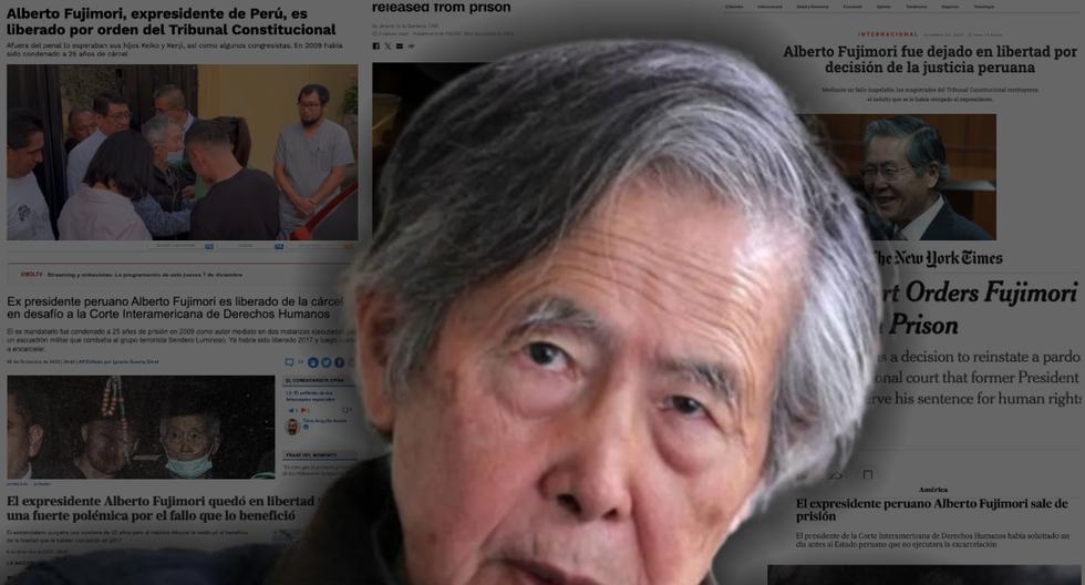 La liberación de Fujimori fue cubierta por la prensa internacional.