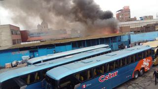 La Victoria: reportan incendio de bus cerca de la Av. 28 de Julio