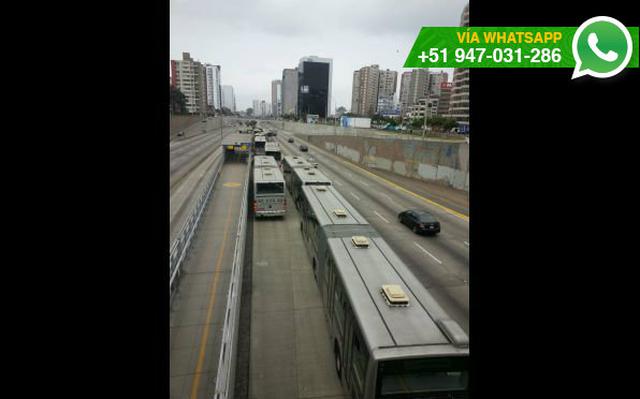 WhatsApp: gran congestión en el Metropolitano de norte a sur - 2