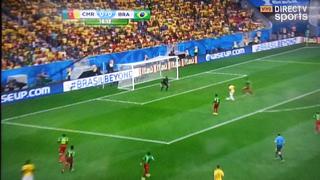 Neymar anotó el gol número 100 del Mundial Brasil 2014