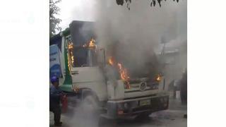 Municipalidad Provincial del Callao denunció atentado contra camión de basura | VIDEO