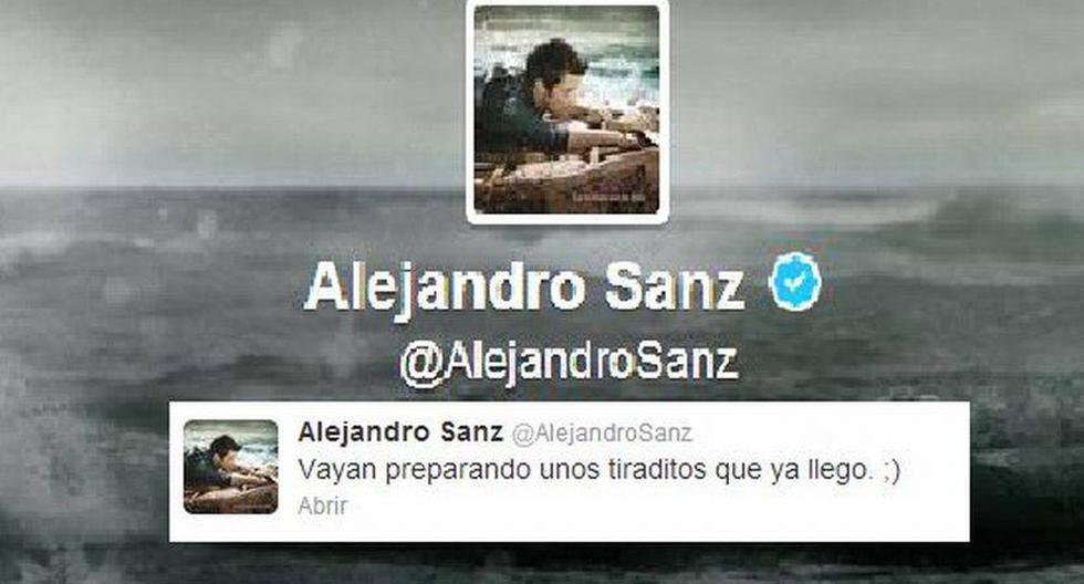(Twitter: @AlejandroSanz)