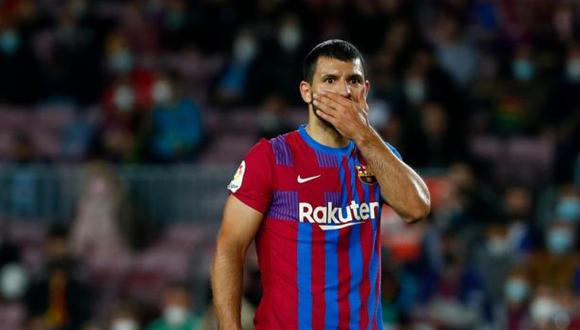 Barcelona anunció el tiempo de baja del 'Kun' Agüero. (Foto: AP)