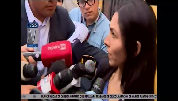 Melissa González Gagliuffi salió de la cárcel este jueves. (Canal N)