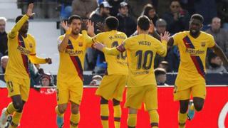 Barcelona ganó 2-1 a Leganés como visitante y sigue siendo el líder de la Liga Santander
