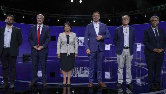 Seis de los siete candidatos que se disputan la presidencia de Chile: Gabriel Boric, José Antonio Kast, Yasna Provoste, Sebastián Sichel, Eduardo Artés y Marco Enríquez-Ominami. (GETTY IMAGES).