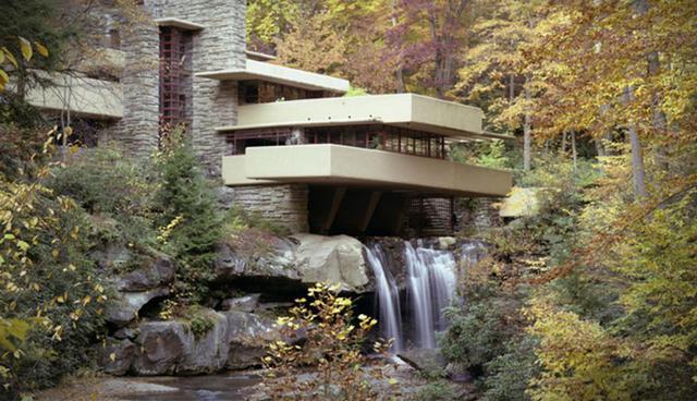 La Casa de la Cascada, una de las obras más representativas de Frank Lloyd Wright. (Foto: Shutterstock)