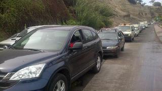 Chorrillos: gran aniego causó congestión vehicular esta mañana