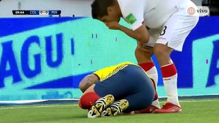 Corzo no se amilanó: mira la discusión con James Rodríguez en el Colombia vs. Perú | VIDEO