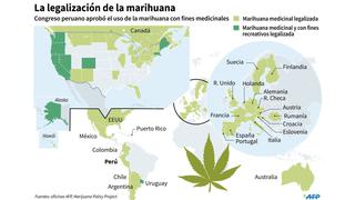 El mapa de la legalización de la marihuana [INFOGRAFÍA]