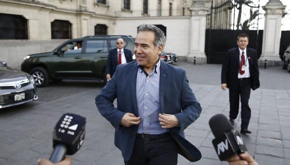 Francisco Petrozzi se reunió este lunes con el primer ministro, Vicente Zeballos, en la PCM. (Foto: Renzo Salazar / GEC)