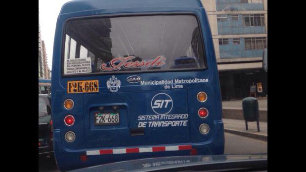 Cúster con color y logo del SIT debe S/. 25.278,80 en multas - 1