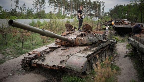 Se estima que Rusia ha perdido unos 700 tanques en lo que va de año. (GETTY IMAGES).