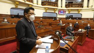 Congreso: los voceros que no utilizaron correctamente la mascarilla durante su participación en el pleno