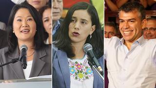 GFK: Keiko, Mendoza y Guzmán, entre los líderes más aprobados