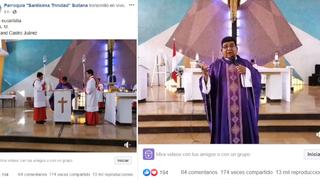 Coronavirus en Perú: párroco transmite misa en vivo por Facebook para evitar contagios | VIDEO