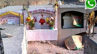 WhatsApp: hallan nicho abierto con ataúd en cementerio de Comas