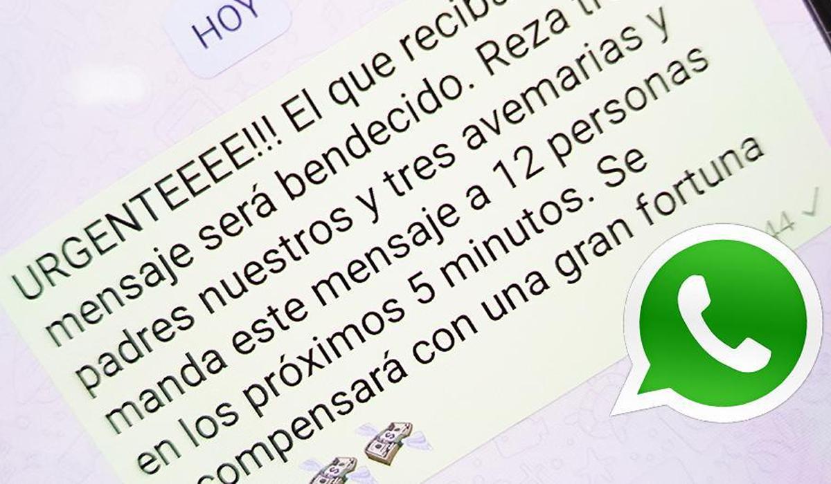 ¿Has recibido alguna cadena de oración en WhatsApp? ¿Se lo has enviado a varias personas? Esto debes saber. (Foto: WhatsApp)
