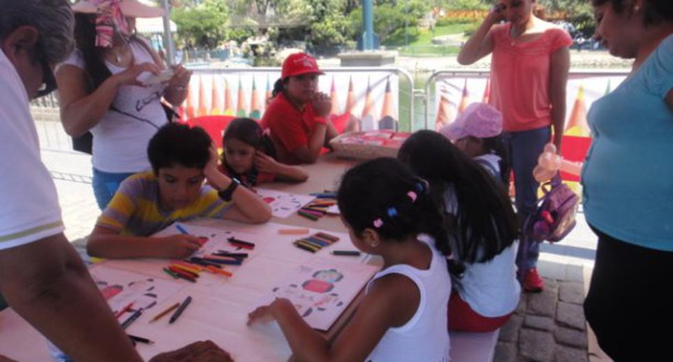 El Parque de la Amistad de Surco albergó a más de 900 niños que disfrutaron de un momento de creatividad. (Foto: Difusión)