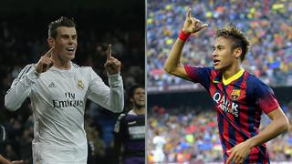 Bale vs. Neymar: conoce los números de las figuras del Madrid y Barcelona