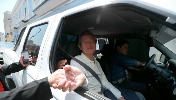 El ex presidente Alberto Fujimori volvió a sentarse en el banquillo del procesado en una audiencia judicial, esta vez por ser el presunto autor mediato del crimen de homicidio en el Caso Pativilca. (Lino Chipana / El Comercio)