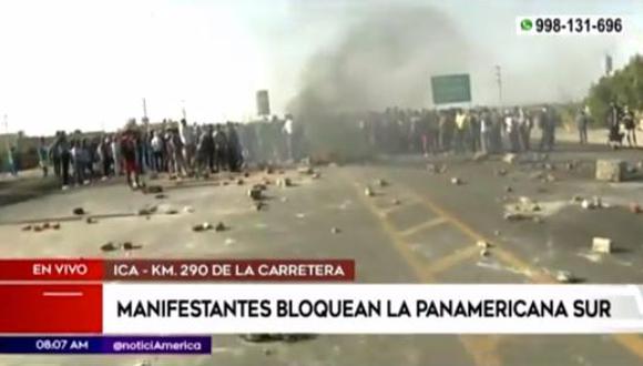 Los trabajadores agrícolas afirman que su medida tiene carácter indefinido | Foto: América Noticias / Captura de video