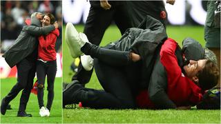 El emocionante y eufórico festejo de José Mourinho con su hijo tras ganar la Europa League