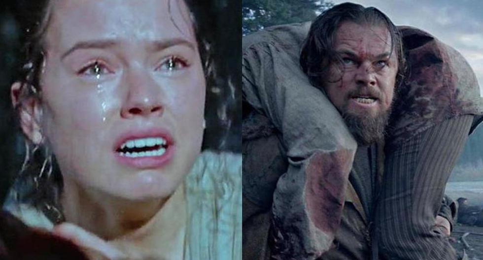 Daisy Ridley es 'Star Wars' y Leonardo DiCaprio en 'The Revenant' (Foto: Lucasfilm / 20th Century Fox)