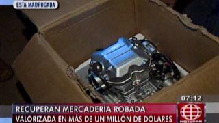 Policía recuperó S/.1 millón en mercadería robada en Carabayllo
