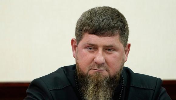 El líder checheno Ramzan Kadyrov, en Pyatigorsk, región de Stavropol Krai, el 19 de mayo de 2023. (Foto de Tatiana Barybina / Prensa del Gobierno de Stavropol Territory / AFP)