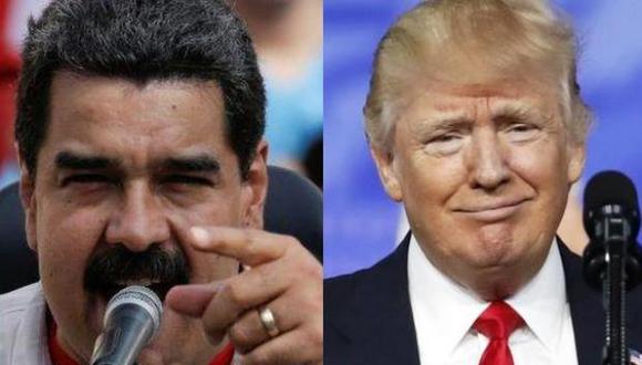 El presidente de Venezuela, Nicolás Maduro, y el de Estados Unidos, Donald Trump.