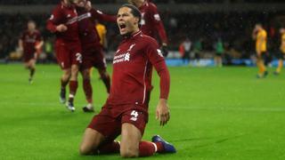 Liverpool vs. Wolverhampton: Virgil van Dijk anotó tras centro de Mohamed Salah [VIDEO]