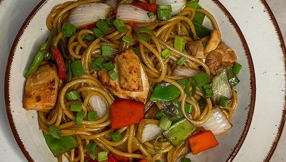 Tallarín saltado al estilo de La Gastronauta. (Foto: La Gastronauta)