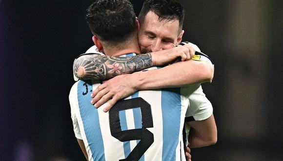 Messi y Julián Álvarez, las figuras actuales de Argentina. (Foto: AFP)
