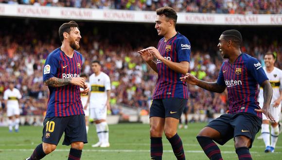 Barcelona no pasó mayores apuros para imponerse a Boca Juniors en el Camp Nou. Malcom, Messi y Rafinha anotaron los goles. (Foto: Twitter)