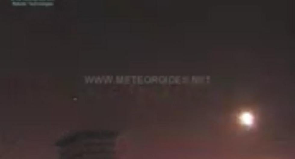 Registran meteorito cinco veces más brillante que la Luna llena. (Foto: Captura)